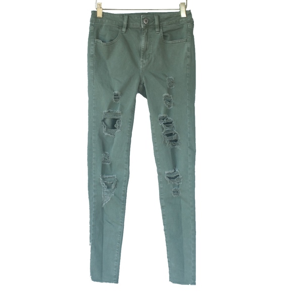 American Eagle Outfitters Denim - American Eagle Outfitters Hi-Rise Jegging Green